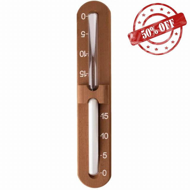 Tesli 15-Minute Sauna Sand Timer Thermo-wood Wall Mount                                                          Rotating Bracket