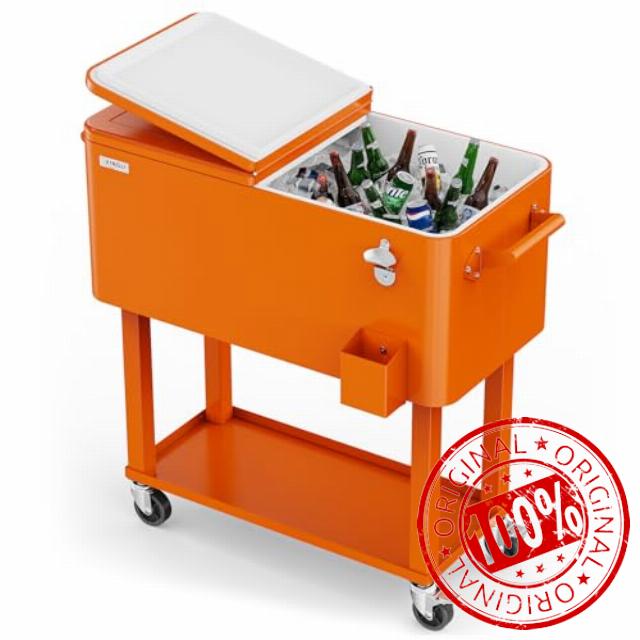 Bonnlo 80 Quart Rolling Ice Chest