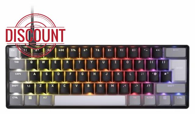 Corsair CLIPPER PRO MINI 60 Hall Effect Gaming Keyboard – UK QWERTY – Black                                                          SOCD