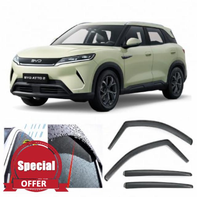 4x Wind Deflectors for BYD Atto 2 2025 2026 2027 Weather Shields Sun Visors Rain Guards