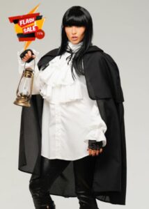 Struts Claudia Winkleman Style Black Cape