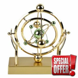 Perpetual Motion Toy with Orbital Motion                                                          Newton Pendulum with Educational Living Room and Home Decor Science Theme