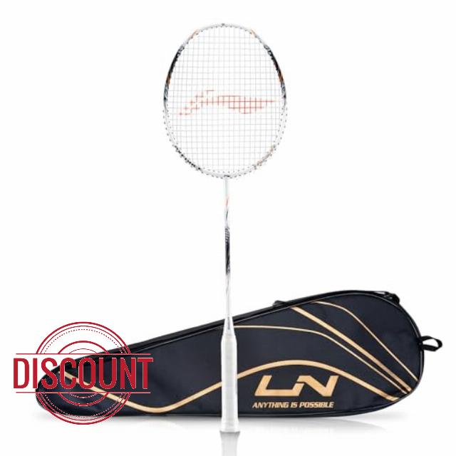 Li-Ning Axforce Tiger Strung Badminton Racquet for Professional Players| 32 LBS Max Tension | Head Heavy | 7mm Flexible Shaft | Carbon Fibre Frame