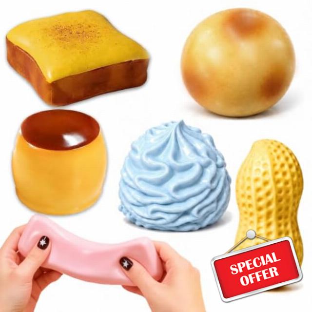 6PCS Stress Relief Crunchy S-quishyss