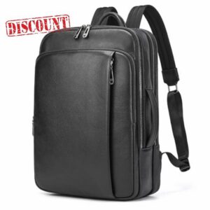 Laptop Leather Travel Backpack For Men                                                          Carry On