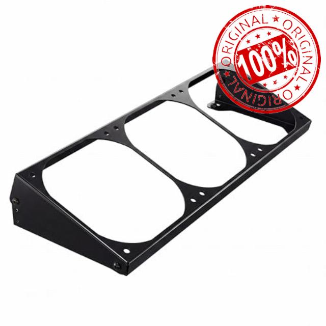3 Angles Adjustment PC Fan Bracket Computer Case Chassis Cooling Fan Radiator Conversion Adapter Holder for PC Case Heatsink-360 Black
