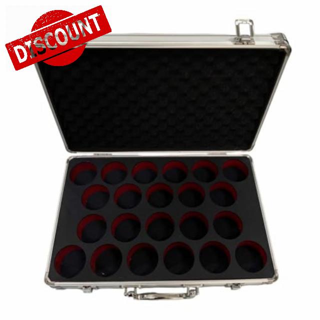 Billiard Balls Storage Box Carrying Case Organizer Accessories Holds 22 Balls Snooker Balls Suitcase for Outdoor Travel