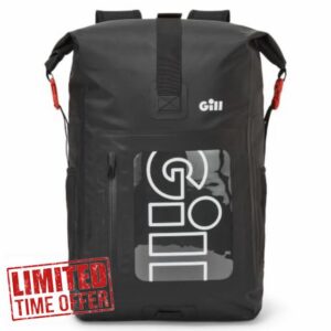 Gill Voyager 2.0 30L Waterproof Roll-Top Backpack - Black                                                          Welded Construction
