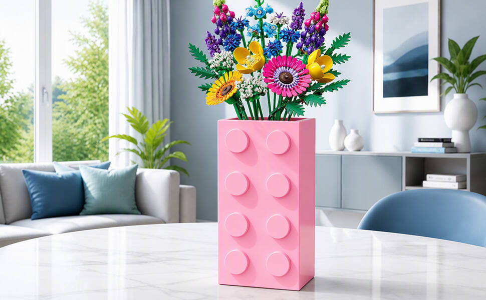 Vase for LEGO Flowers - Pink2