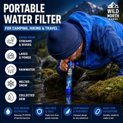 Portable Camping Water Filter for Hiking
