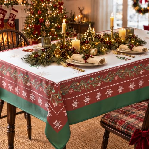 Rectangular Table Protector for Party Festival New Year Dining Decorations