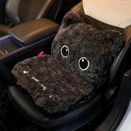 Warm Fluffy Chair Pad with Lumbar Support