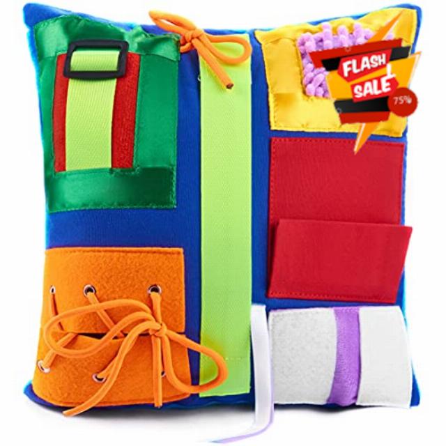 Sensory Pillow | Calming Activities for Adults with Dementia | Fidget Pillow | Products for Elderly | Dementia | Helps with: Alzheimers