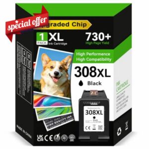 ECOINKO 308XL Black Ink - 730+ Pages