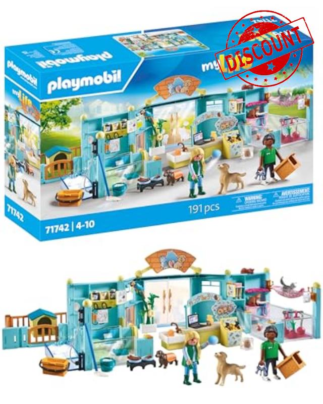 Playmobil | My Life | Animal Hotel | Animal Toy for Kids | Animal Figures Set | Toy for Children Aged 4+ | 71742