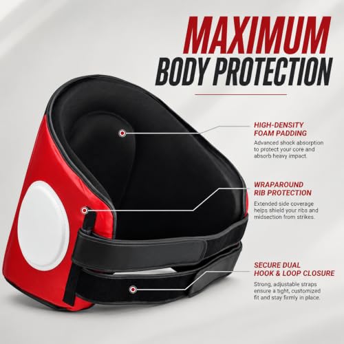 MMA Body Shield for Muay Thai & Kickboxing Training with Shock Absorbing Padding