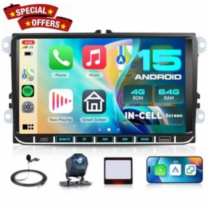 4G+64G Car Stereo Radio for VW Candy Golf Jetta Passat Polo Skoda Seat 5GWiFi