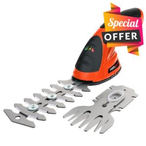 POSENPRO 7.2V 2-in-1 Cordless Hedge Trimmers Electric Grass Trimmer Shrubbery Trimmer Handheld Shrub Shear Rechargeable Lithium-Ion Built-in Battery Power Hedge Trimme