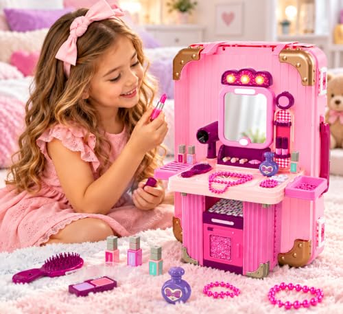 Toy Hair Dryer & Makeup Accessories