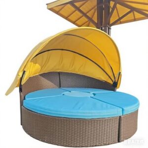 66'' Round Retractable Top for Wicker Rattan Daybeds