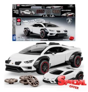 Mattel Brick Shop Hot Wheels Lamborghini Huracan Sterrato Building Set                                                          268 Pieces
