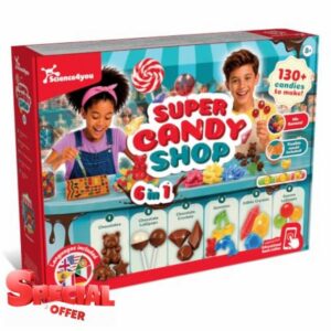Science4you Super Candy Shop Kit and Gift Boys and Girls Age 8 9 10 11 12+                                                          Candy & Sweets Making Kit