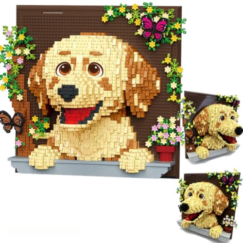2417 PCS 3D Wall Art Micro Building Kit Wall Mounted Animal Model Kit