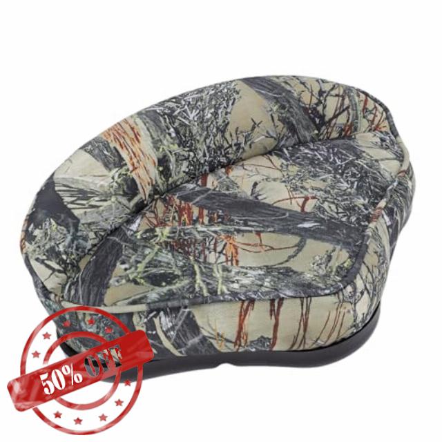 Ausla Casting Boat Seat 15 X 11 X 6 Inch Marine Grade Foam (Camouflage)                                                          Artificial Leather