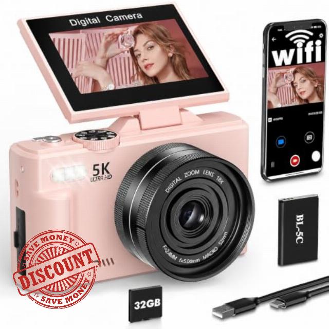 Digital Camera 5K 75MP