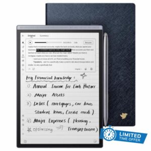 iFLYTEK AINOTE Air 2 Bundle with Blue Folio Case