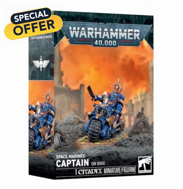 Games Workshop - Space Marines: Captain on Bike                                                          Warhammer 40