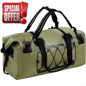 Waterproof Dry Bag 70L(Green)                                                          500D PVC for heavy-duty Roll Sack With Compression Valve