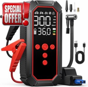 Jump Starter Power Pack With Air Compressor