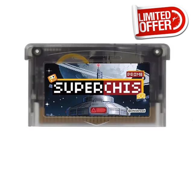 SuperChis Prime Flash Cart Adapter Card Compatible w/GBA NDS GBA SP GB Player – Powered by SuperFW NOR Flash (Translucent Black)