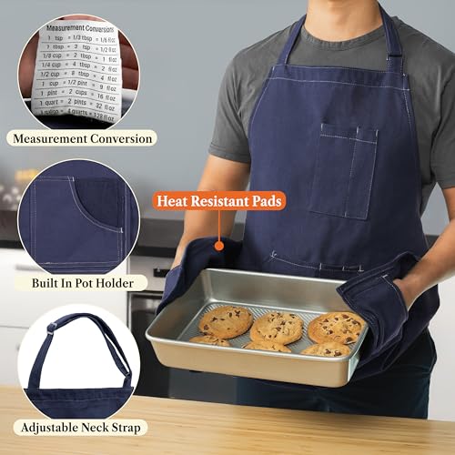 Kitchen Apron with Pockets for Women
