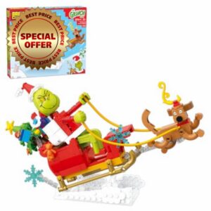 Brickcraft The Grinch and Friends Sleigh Building Set (374 Pieces)