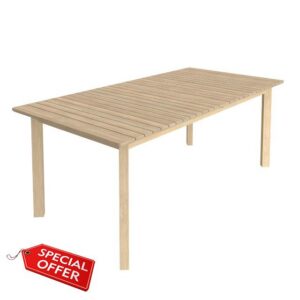 CHARLES BENTLEY Extending Acacia Dining Table 240x100cm