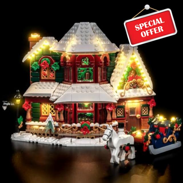 LocoLee LED Light Set Compatible with LEGO 11387 Holiday House                                                          Decoration Lighting Kit Compatible with LEGO Holiday House