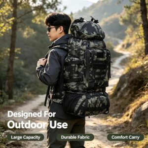 Unisex Camping Bag and Multi-pocket Camping Rucksack Are Suitable for Outdoor Sports Such As Travel