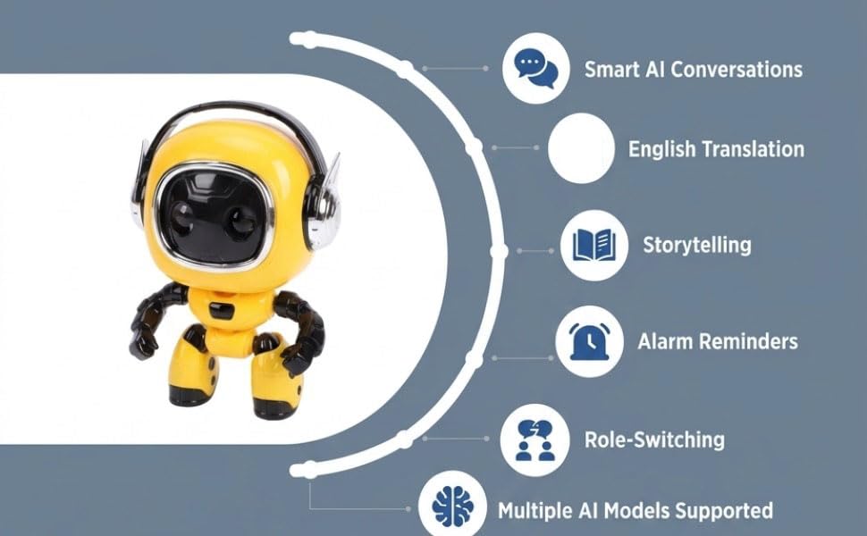 Interactive Companion Robot (Yellow) AI Conversations