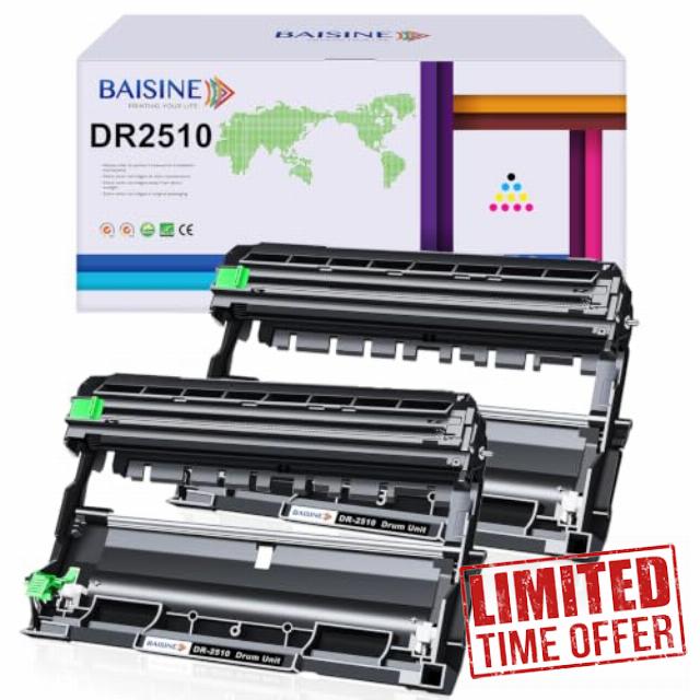 BAISINE DR-2510 Drum Unit Compatible for Brother DR2510 Drum DR 2510                                                          Compatible for Brother HL-L2400DW HL-L2400DWE DCP-L2627DW DCP-L2620DW DCP-L2660DW MFC-L2827DW MFC-L2800DW MFC-L2860DW L2835DW