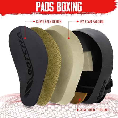 Muay Thai Kickboxing Martial Arts Punch Target Strike Shield Black