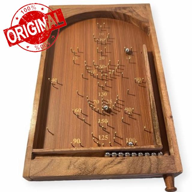 Thorness Classic Vintage Wooden Bagatelle Pub Tabletop Game for Adults 16+