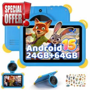 Gleeso Kids Tablet Android 15 Tablet for Kids 7 inch