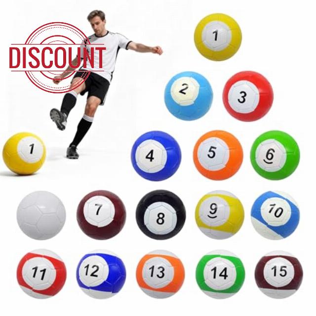 16 Piece Leather FootBall Pool Kick Billiard Set