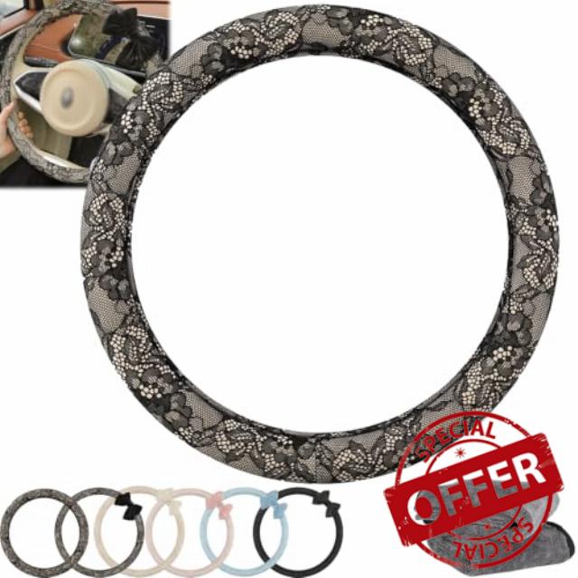 Lace Steering Wheel Cover 15 Inch