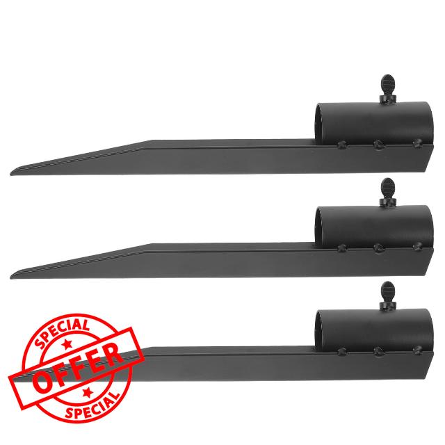 3Pcs Metal Ground Stakes for Flags and Tiki Torch Stands