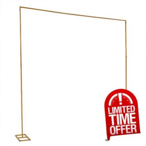Rectangle Wedding Arch Stand 3x3M Iron Garden Arbour Backdrop Frame