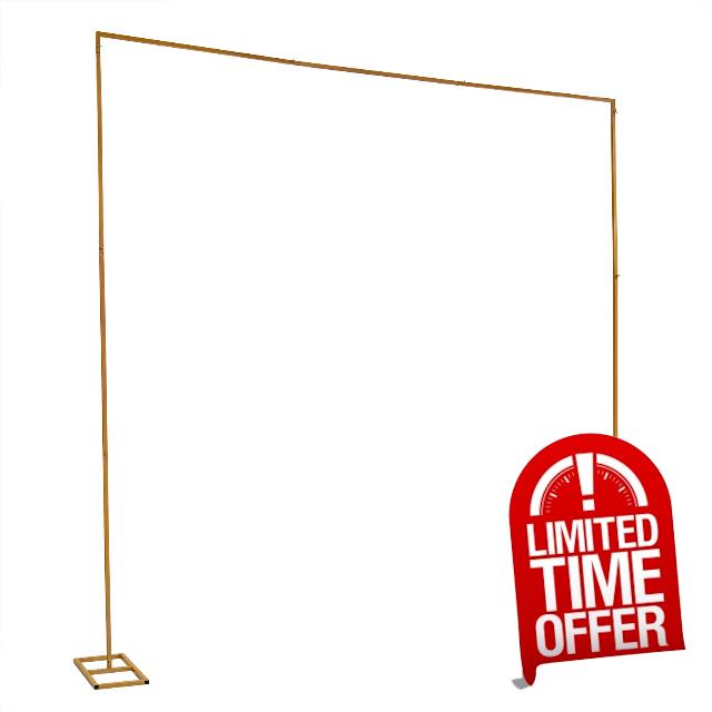 Rectangle Wedding Arch Stand 3x3M Iron Garden Arbour Backdrop Frame