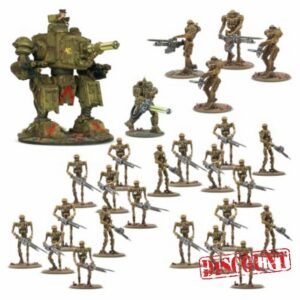 Warlord Games Konflikt 47 British Commonwealth Starter Army 28mm Miniatures                                                          British Commonwealth Automated Battalion - Highly Detailed 28mm Scale Miniatures